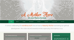 Desktop Screenshot of amotherhere.com